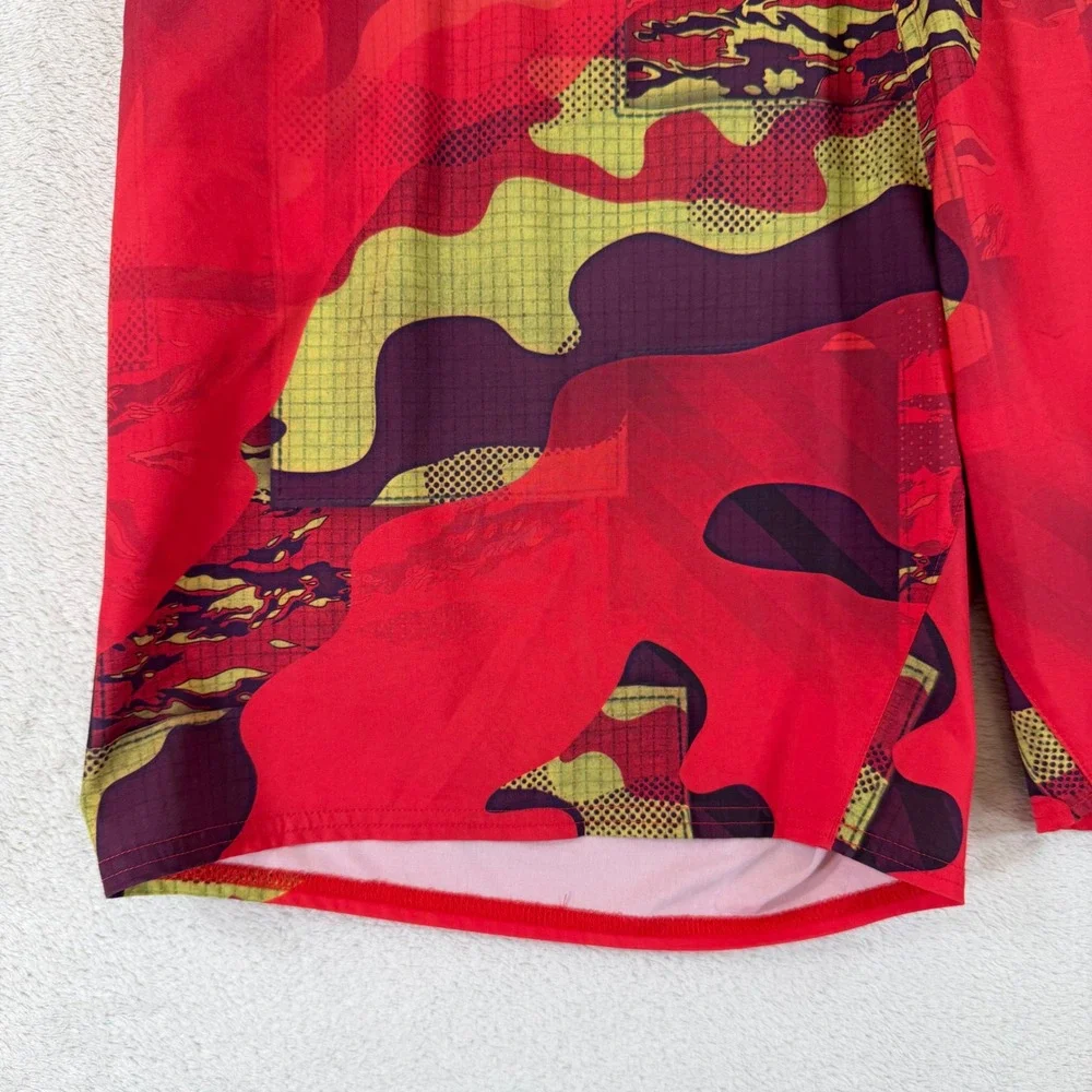Reebok Super Nasty Speed CrossFit Training Gym Shorts Mens M Red Camo AJ1505